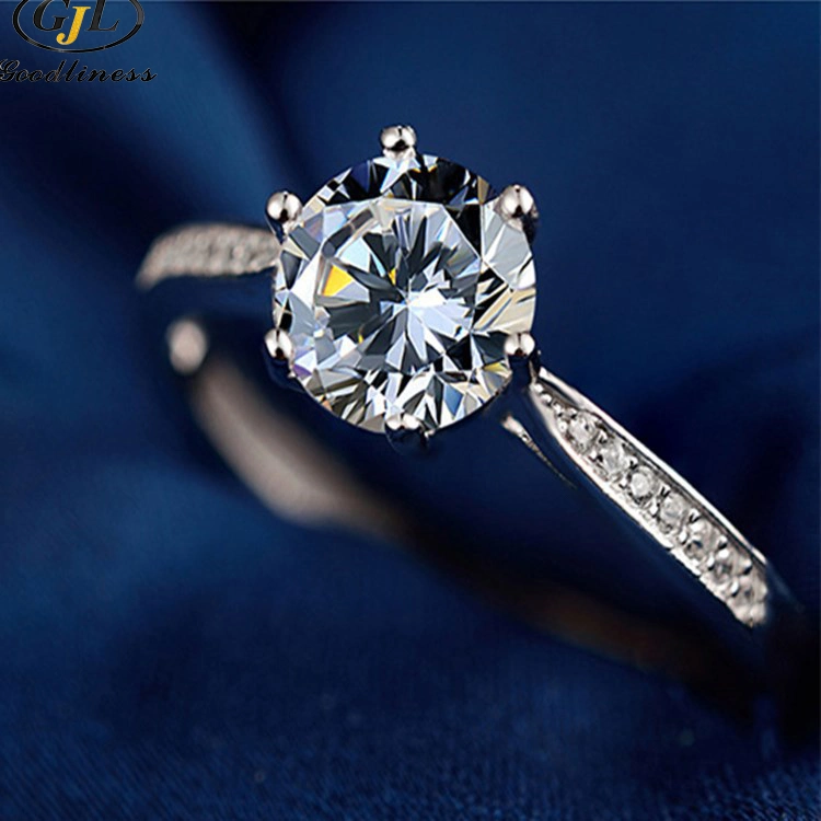 Fashion 925 Silver Jewelry Gemstone Diamon Wedding Engagement Rings